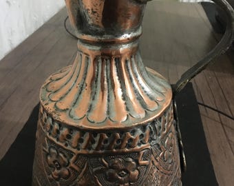 Antique Handcrafted Copper Pitcher – Late 19th to Early 20th Century