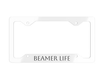 Marco de matrícula de aluminio personalizado: Beamer Life Car Decor