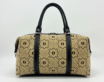 Handgemachte Kelim Reisetasche, marokkanischer Teppich & Leder Weekender, Handgepäck, Reisetasche, Einzigartiges Geschenk für Reisende