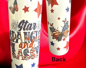 20oz Star Spangled and Sassy tumbler