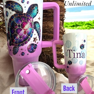Customized 40oz Glitter Tumbler