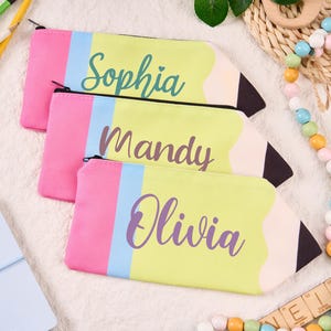 Personalisierte Federmäppchen für Kinder, Federmäppchen mit individuellem Namen, niedliches Federmäppchen für den Schulanfang, Geschenk für Lehrer,Geburtstagsgeschenke
