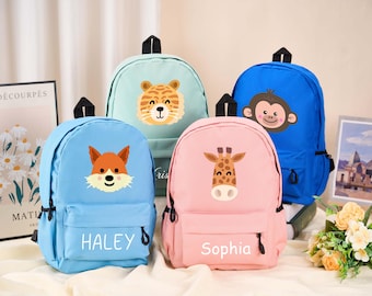 Anpassad ryggsäck med namn, Personlig skolväska för barn, Ryggsäck för förskola, Bokväska för småbarn, Skolväska för barn, Barnryggsäck med namn