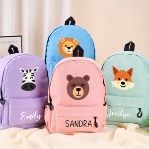 Personalized Animal Backpack,Custom Toddler School Bag,Custom Kids Backpack,Children&#39;s Backpack With Name,Back to School,Birthday Gifts
