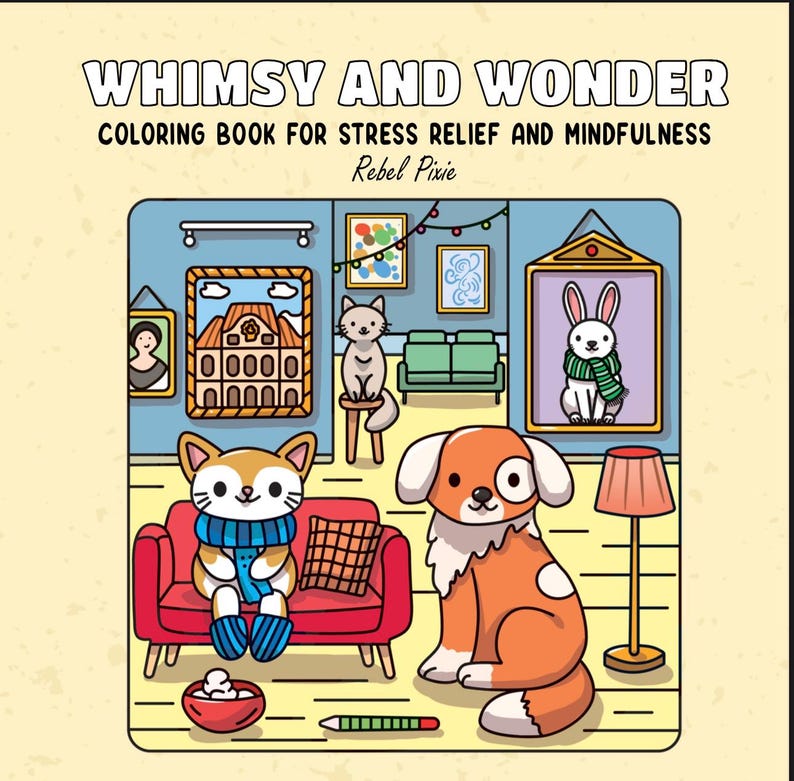Whimsy and Wonder Coloring Book - Etsy