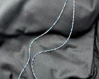 Cuentas de semillas multicolores para la cintura (cadena para el vientre de 76 cm)