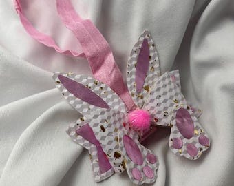 Diadema elástica con diseño de conejito pequeño