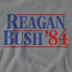 Reagan Bush 1984 T-Shirt: Retro Republican Election Tee