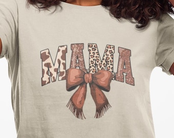Stylish Mama T-Shirt: Animal Print Comfort Tee
