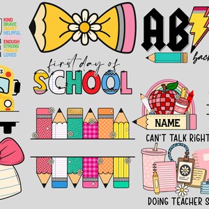 Back to School SVG Bundle: Teacher & Student Cut Files (Digital Download)