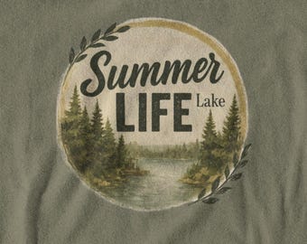 Summer Lake T-Shirt: Outdoor Adventure Tee - Nature Lover Gift
