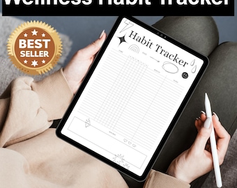 Wellness Habit Tracker Printable: Self-Care PDF Planner
