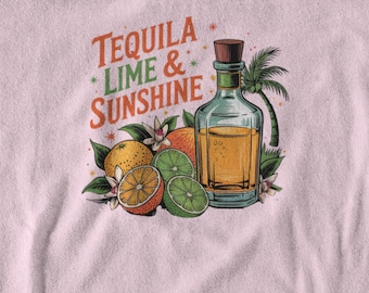Tequila Lime Sunshine T-Shirt: Fun Summer Beach Tee