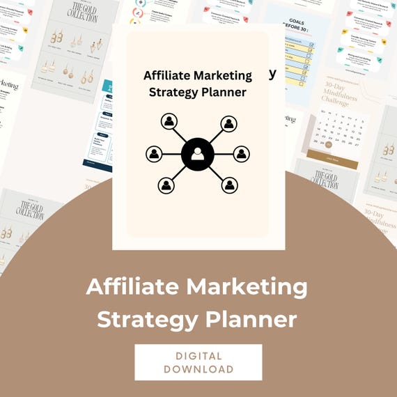 Affiliate Marketing Planner: Funnel & SEO Tracker (Digital Download)