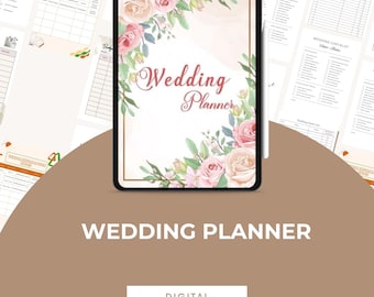 Digital Wedding Planner: Printable Bride Organizer, Budget & Vendor Tracker (PDF)