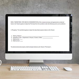 Editable Rental Agreement Template: Landlord Lease Contract (PDF ...