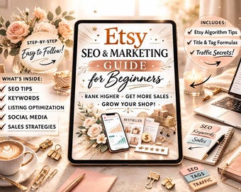 Etsy SEO Guide 2026 - Digital Products Seller Checklist PDF - Marketing Tips for New Etsy Shop Success - Instant Download