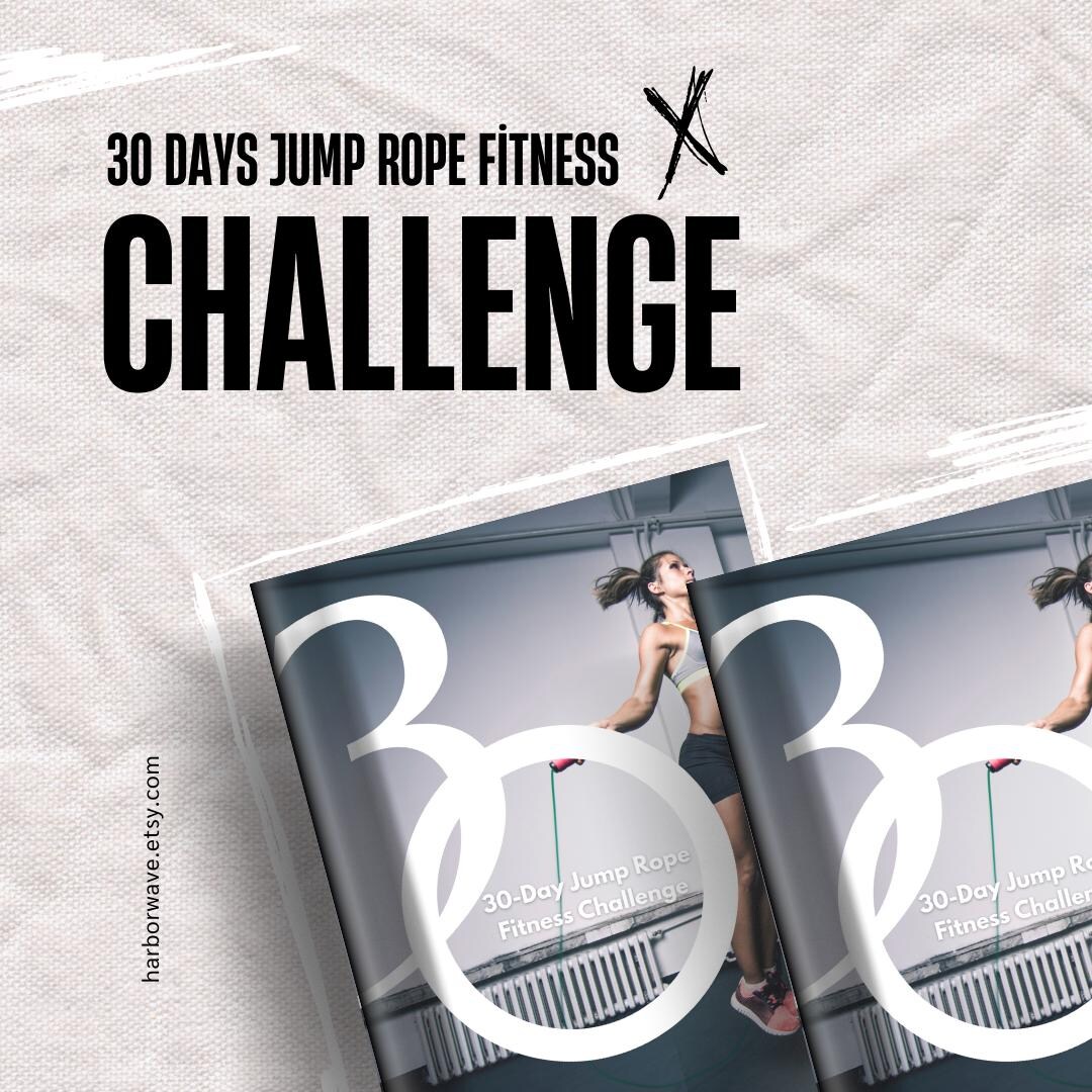 Jump Rope Fitness Challenge: Printable Workout Planner (digital ...
