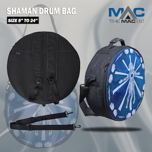 Bolsa de Sublimação Artesanal para Tambor Shamanic | Estojo para Tambor Shaman Drum Native Frame