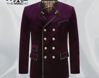 Chaqueta tradicional de terciopelo Wilhelm para hombre / Abrigo moderno para eventos de Oktoberfest