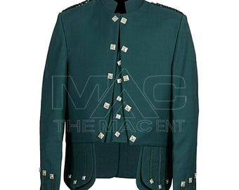 Regulation Doublet Kilt Jacket With 5 Buttons Vest | Custom Made Highland Wedding Kilts Jackets