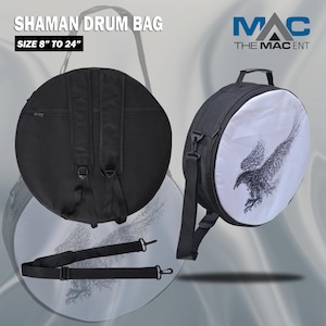 Bolsa de Sublimação Artesanal para Tambor Shamanic | Estojo para Tambor Shaman Drum Native Frame