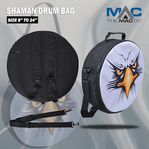Bolsa de Sublimação Artesanal para Tambor Shamanic | Estojo para Tambor Shaman Drum Native Frame