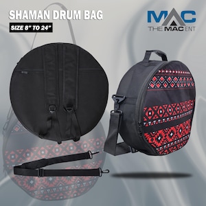 Bolsa de Sublimação Artesanal para Tambor Shamanic | Estojo para Tambor Shaman Drum Native Frame