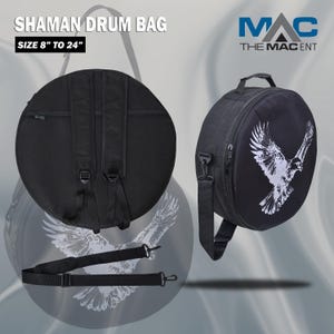 Bolsa de Sublimação Artesanal para Tambor Shamanic | Estojo para Tambor Shaman Drum Native Frame