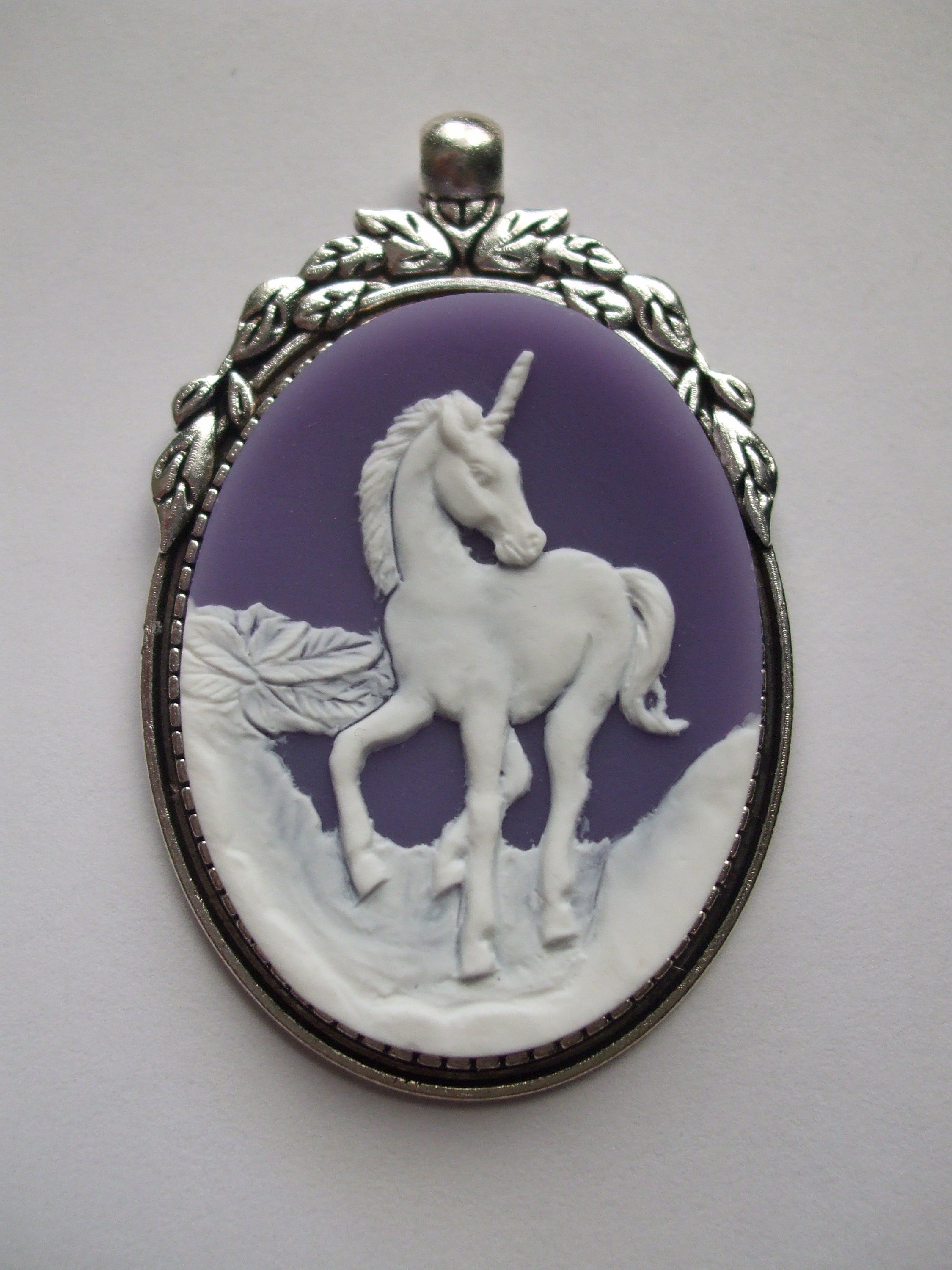 Unicorn Cameo Necklace Cameos 40mm X 