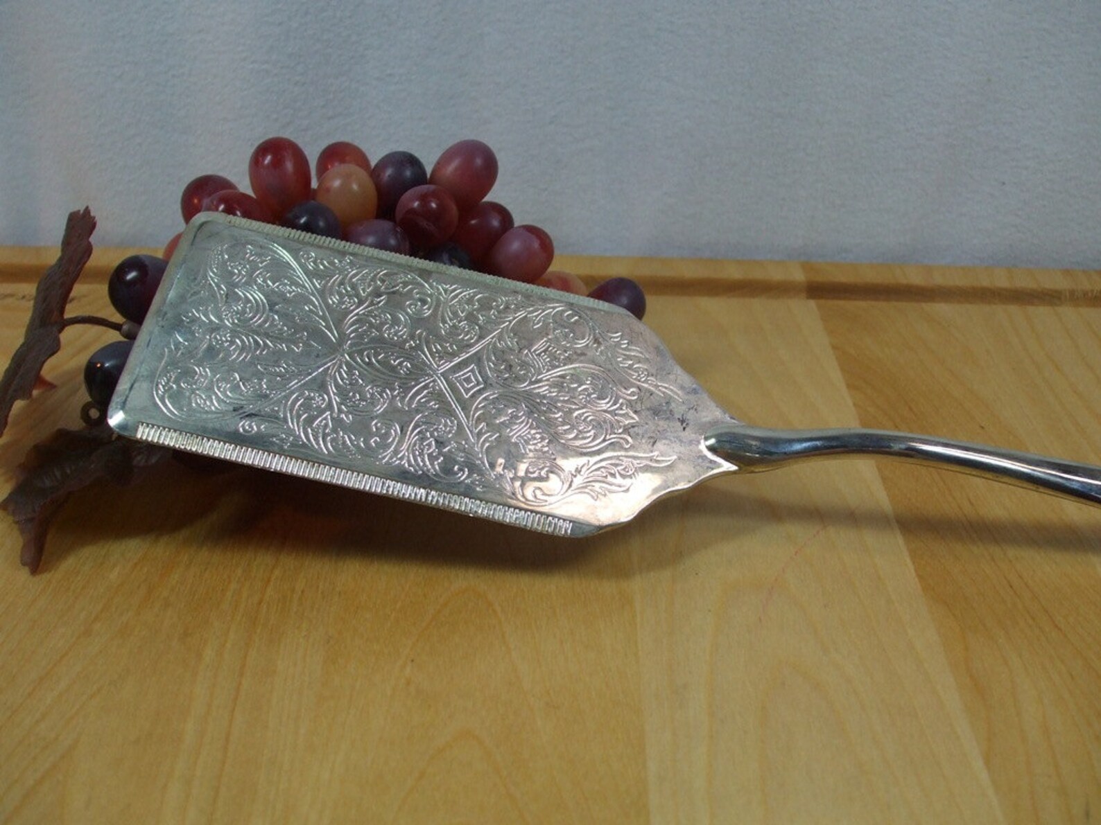 Vintage silverplate cake server signed china Etsy