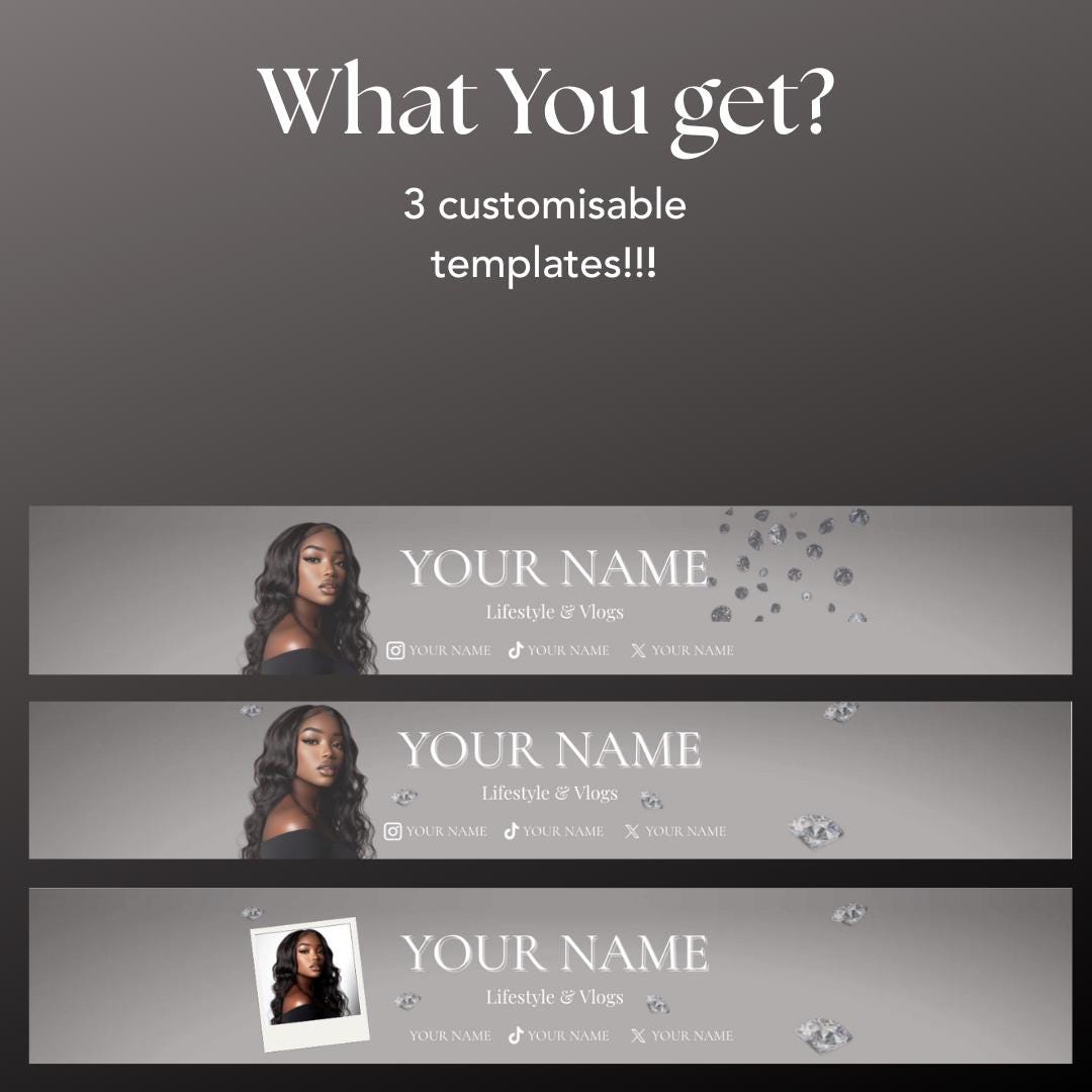 Aesthetic Youtube Banner Template Lifestyle & Vlog Channel Art