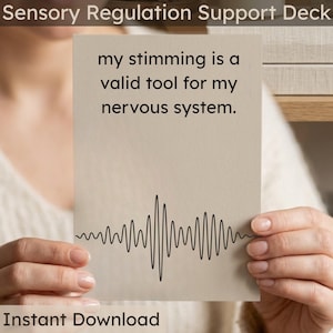 Cartões de Afirmação para Regulação Sensorial - 30 Cartões Digitais para Autismo, TDAH, Distúrbio do Processamento Sensorial (DPS) - Suporte Seguro para Estereotipias Alimentares - Ferramenta Digital