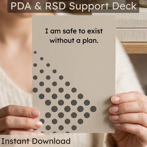 RSD-bevestigingskaarten pda - 30 digitale kaarten voor vermijding en afwijzing van pathologische vraaggevoeligheid - ADHD-ondersteuningstool voor autisme bij weinig vraag