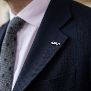 Mustache Pin handlebar lapel pins