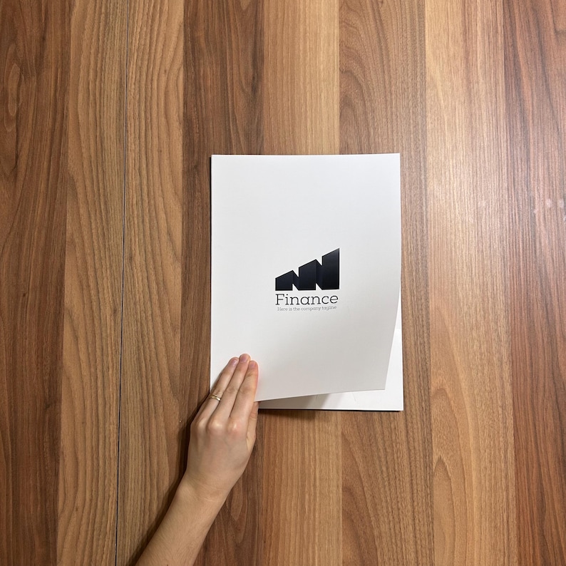 Custom Document folder, File Folder, Catalog Sleeve, Contract Sleeve, One and Double slot Profile Folder, Tab Folder image 1