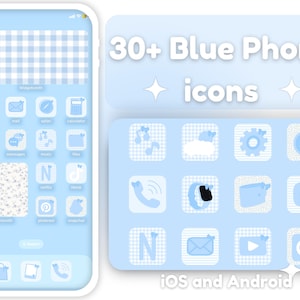 Beautiful Blue | Phone app icons | iOS and Android | Blue |