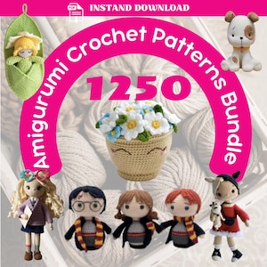 1250 Amigurumi Crochet Patterns Bundle, Amigurumi Crochet Patterns, Ultimate Crochet Pattern Bundle, Amigurumi Pattern, Crochet Patterns