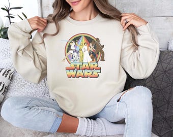 Star Wars Sweatshirt, Star Wars Characters Sweatshirt, Disney Star Wars Sweatshirt, Disneyland Hoodie, Star Wars Hoodie