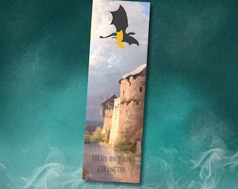 Bookmark Fourth Wing inspired with dragons