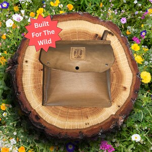 Camping Cooking Kit With Leather Pouch, One Person Wood Fire Cooking Set Gift For Dad, Lightweight Camping Kit For Hiking, Survival Gear Set