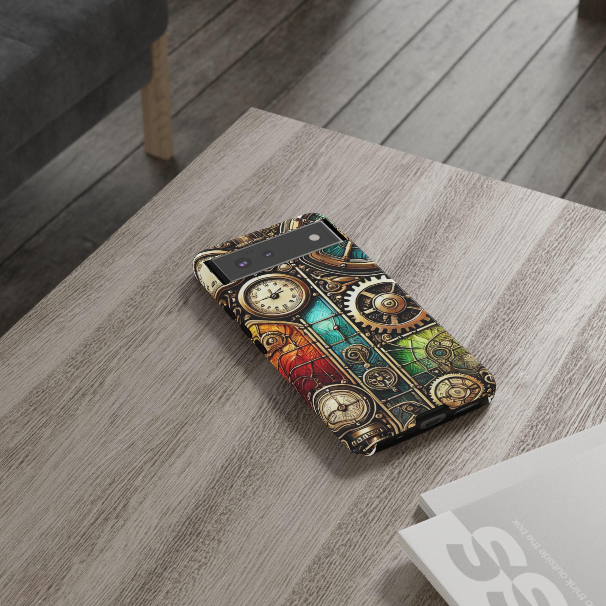 Steampunk Meets Stained Glass Android Case Steampunk Decor Artistic ...