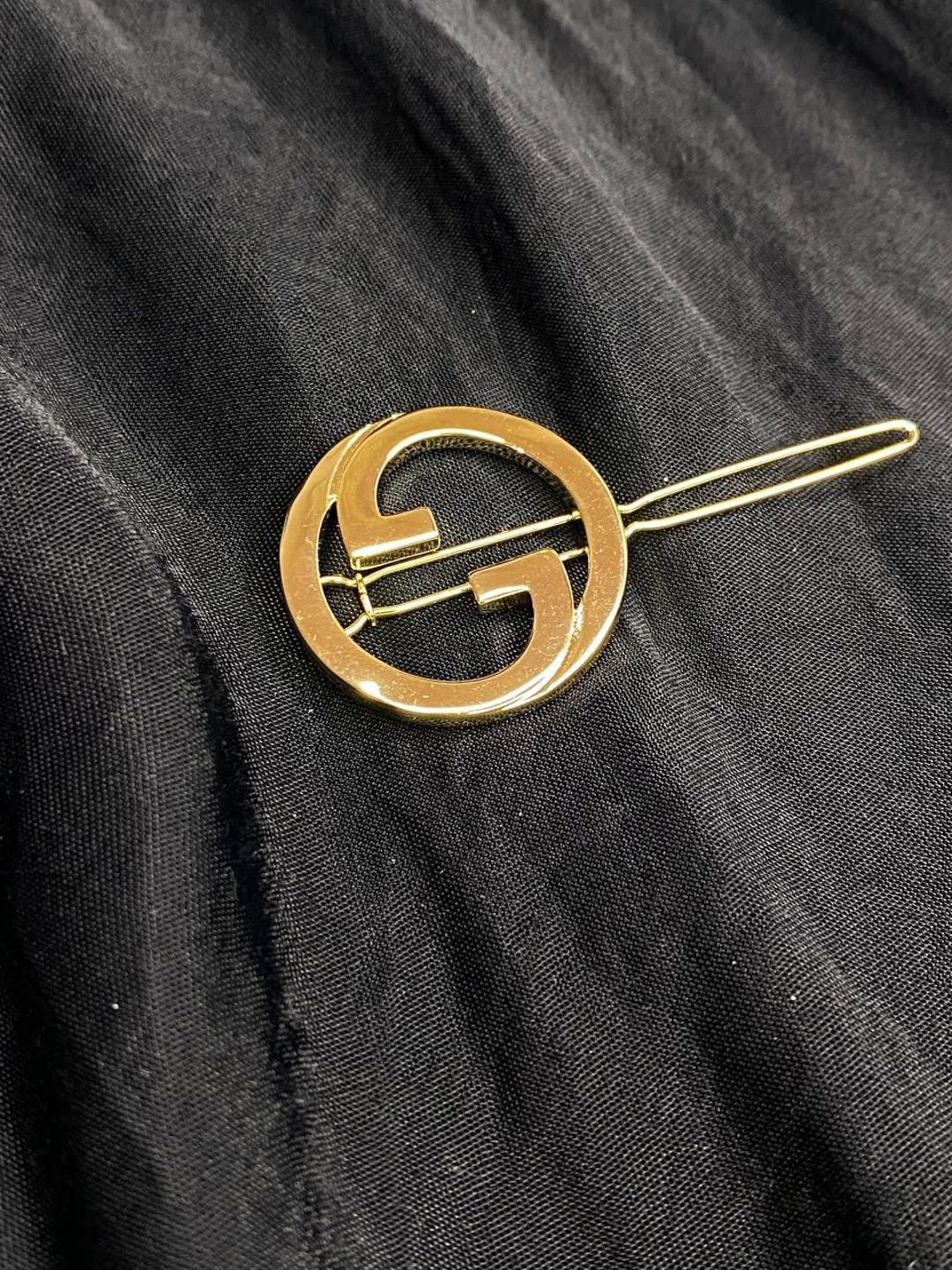Beautiful authentic Gucci Double GG Hair Clip New GUCCI CRYSTAL INTERLOCKING G HAIR CLIP | eBay main image 3