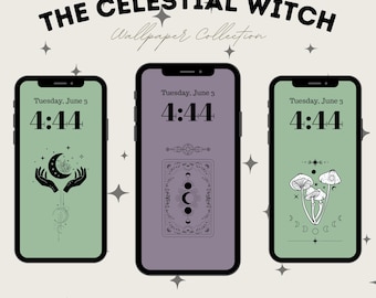 Witchy Celestial Phone Wallpapers - Mystical iPhone & Android Backgrounds
