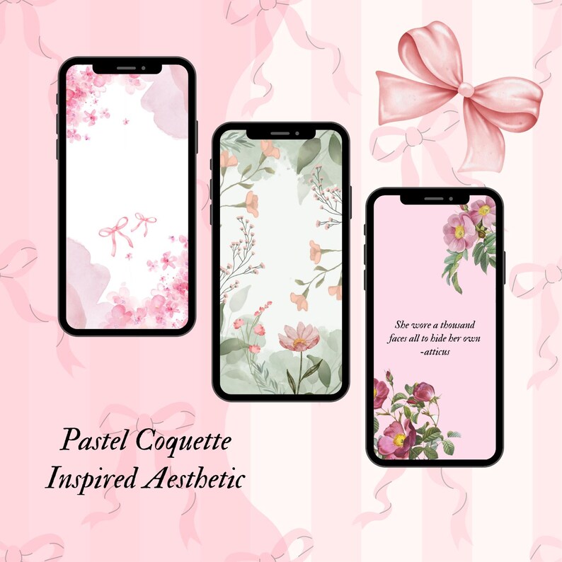 5 Coquette Aesthetic Phone Wallpapers - Cute, Chic & Trendy Digital ...