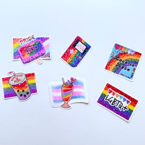 6 Holo Pride Stickers!