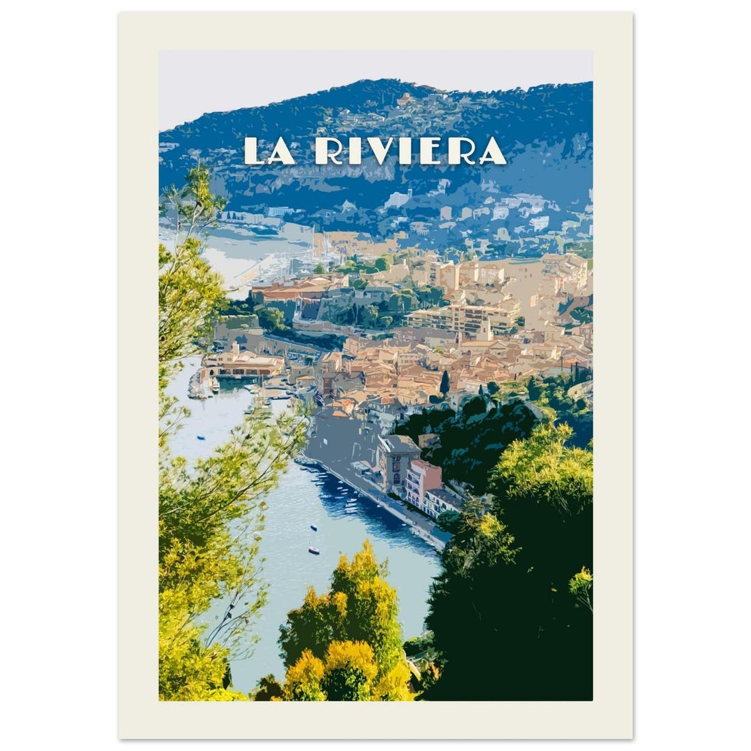 La Riviera – Abstract Coastal Photography Print – Travel Wall Art – A3 ...