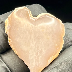 Natural Edge Heart Agate Cabochon