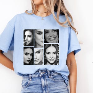 Nina Dobrev Shirt Unisex Fan Tee - Movie Actress Fashion Top for Fans Gift