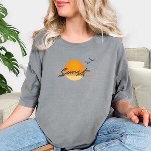 Sunset Shirt in Comfort Colors Vibrant Graphic Tee for Men & Women image 6